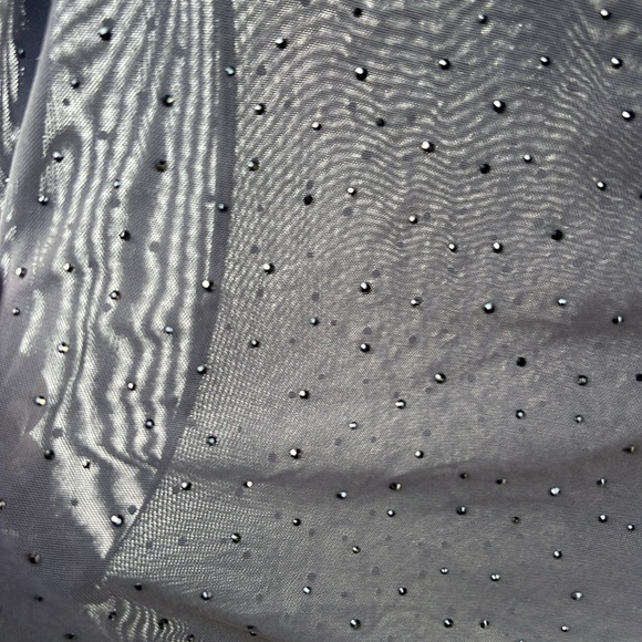 Skims Mesh Rhinestone Swim Cover Up Mini Skirt Onyx. Size L - Picture 8 of 14